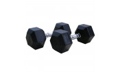 Гантели DFC гексагональные обрезиненные 7 кг. (пара) DB001-7 Гантели DFC гексагональные обрезиненные 7 кг. (пара) DB001-7